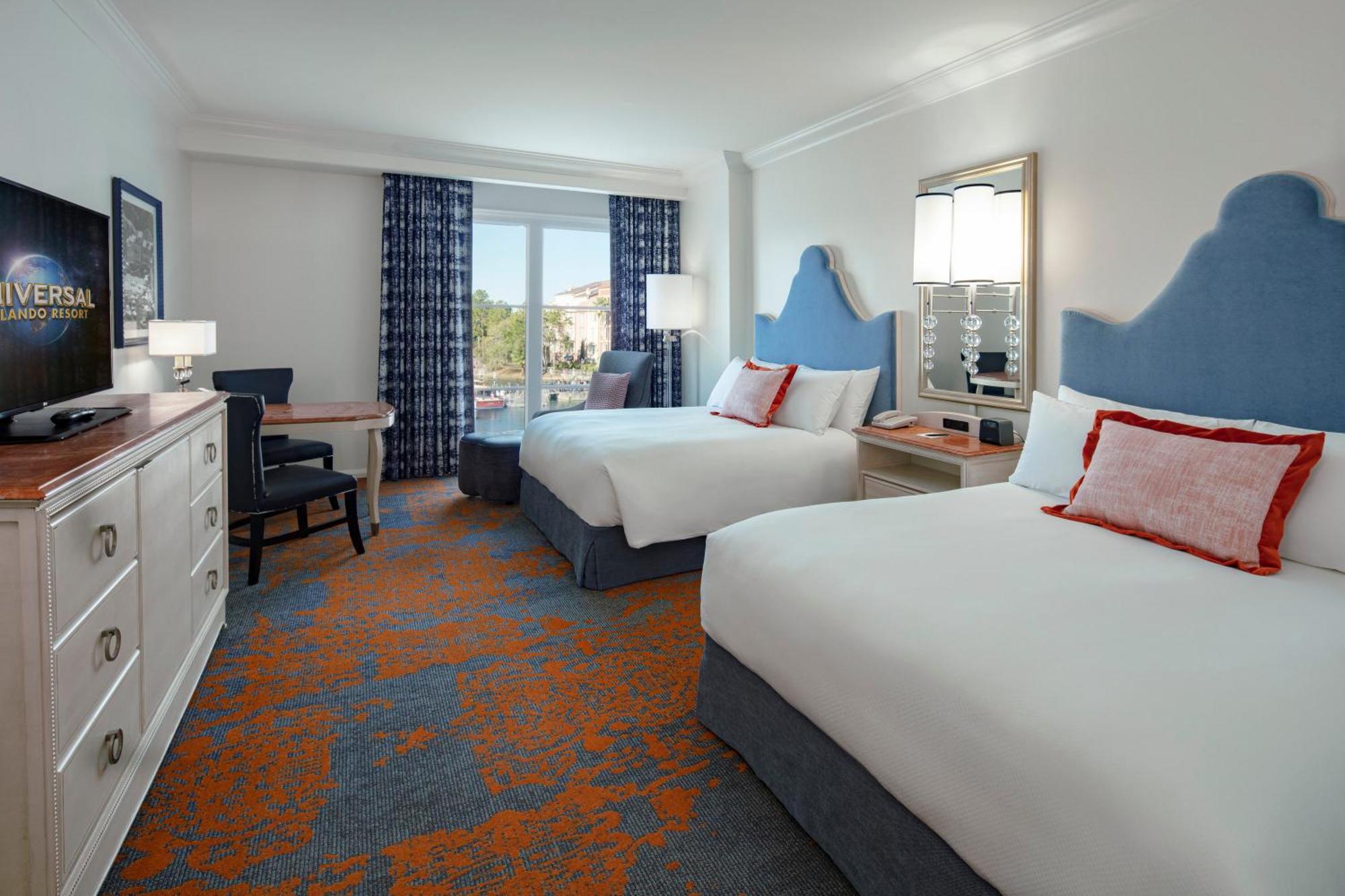 Mobility Accessible Garden View 2 Queen Room, w/roll-in shower (Includes FREE^ Universal Express Unlimited)