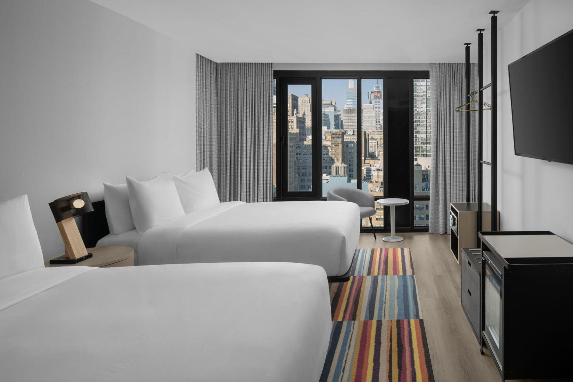 Queen Room with Two Queen Beds, City View and Tub - Mobility and Hearing Accessible
