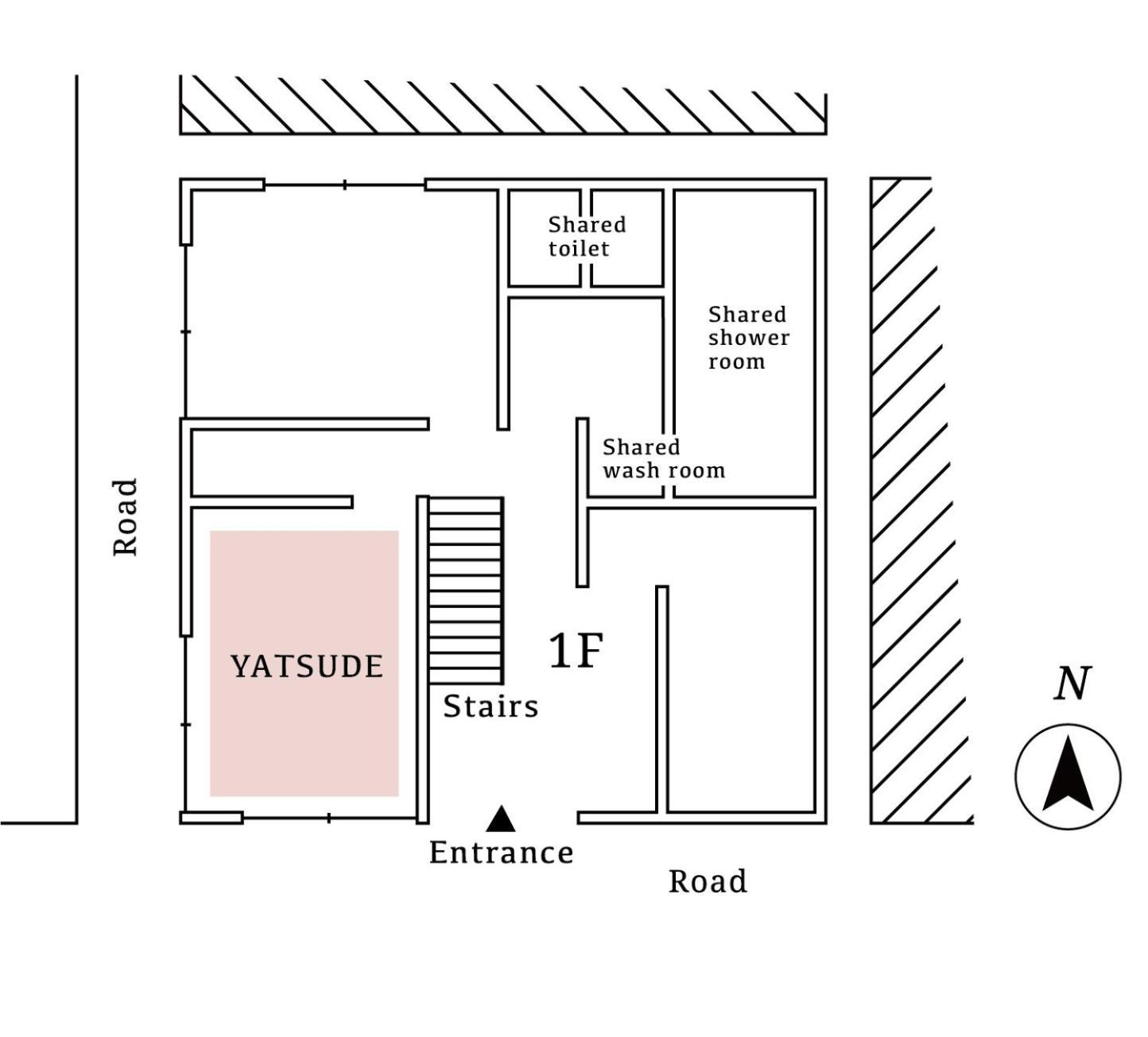 YATSUDE- Japanese-Style Room with Shared Bathroom - Ground Floor