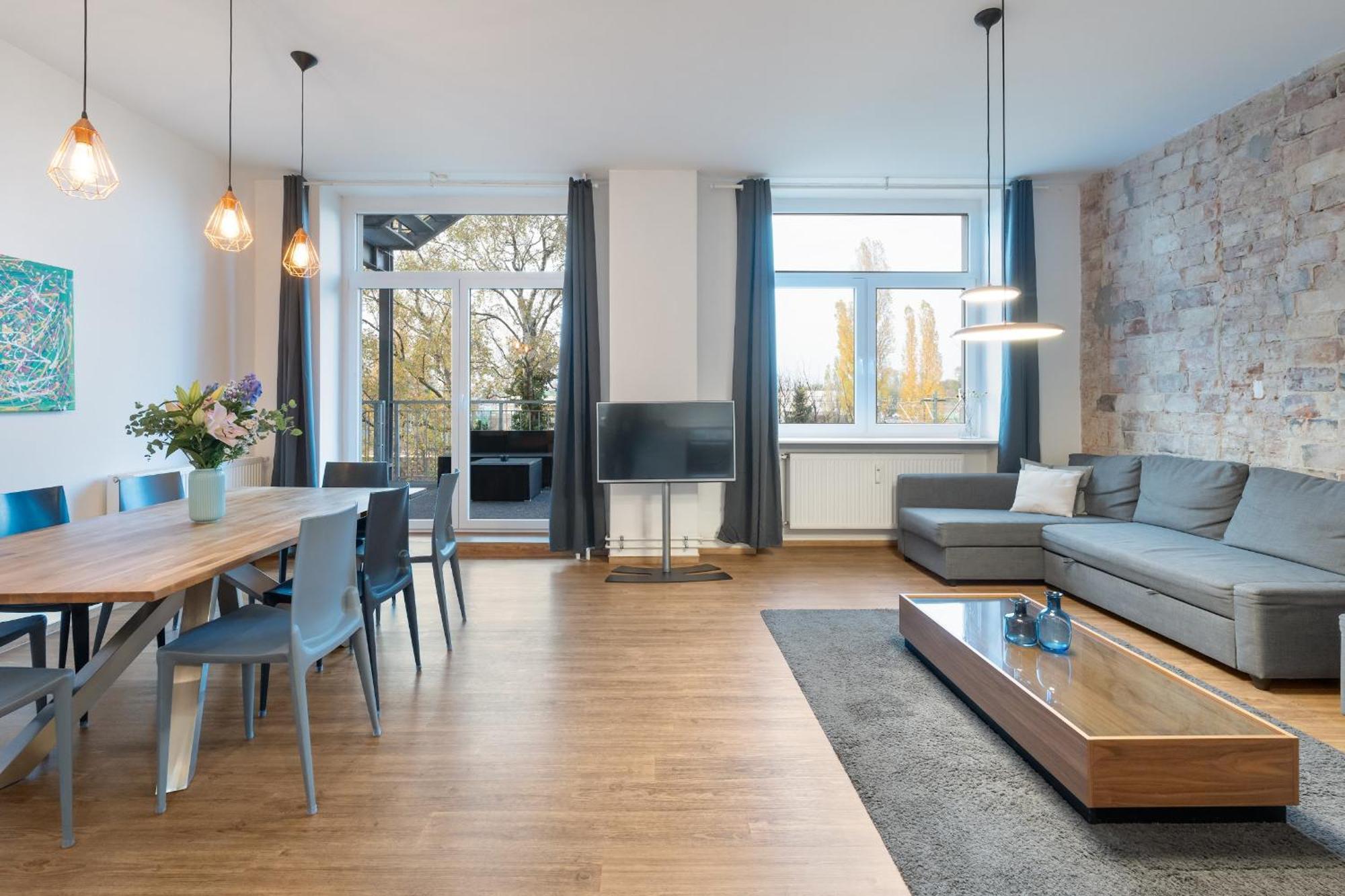Lejlighed med 2 soveværelser og balkon