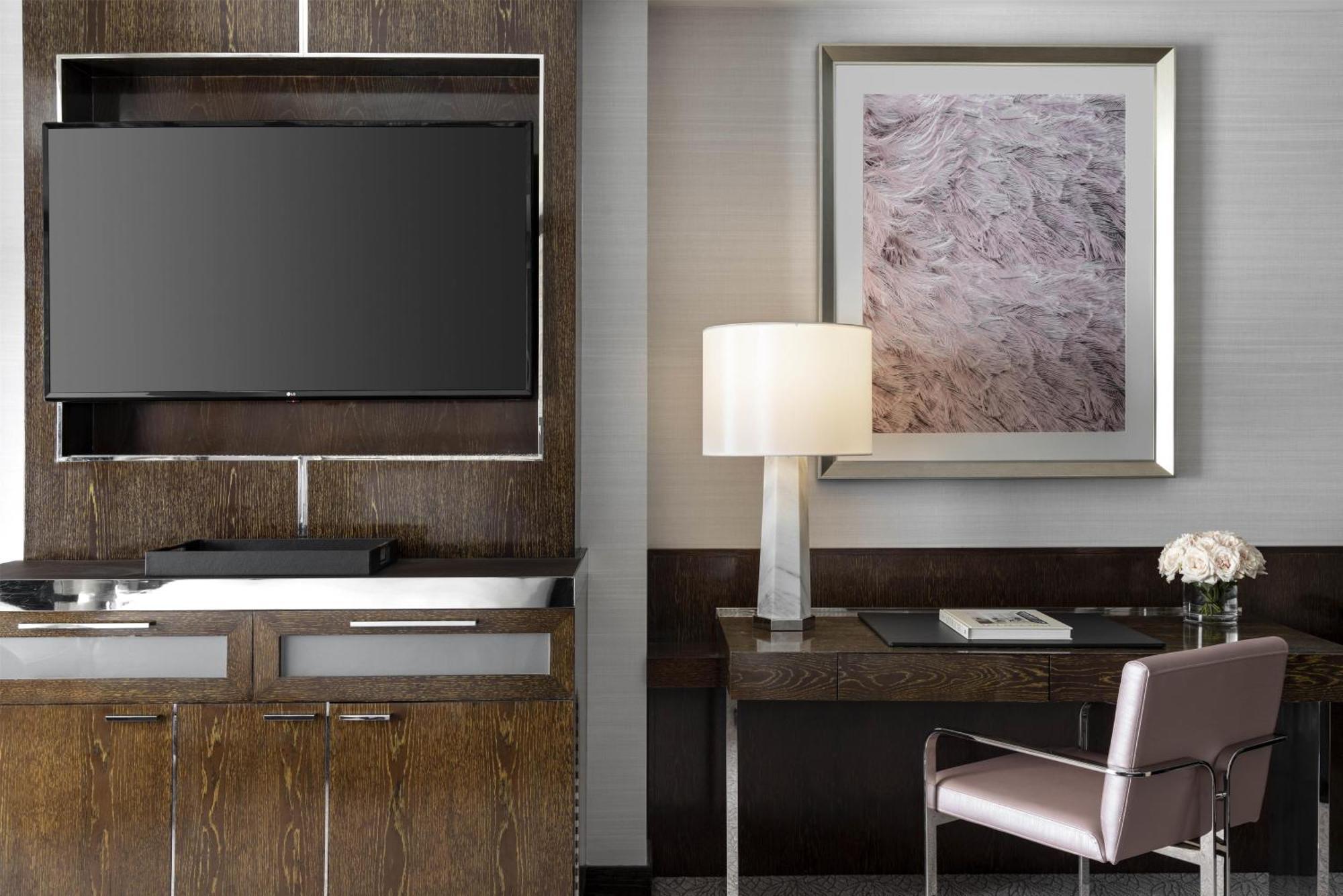 Room with Two Double Beds and Strip View