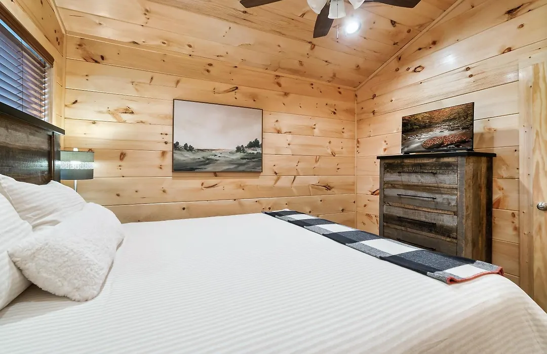 Happy Bear Lodge - 1 Mile To Parkway - Hot Tub, Pool Table & Theater!-1