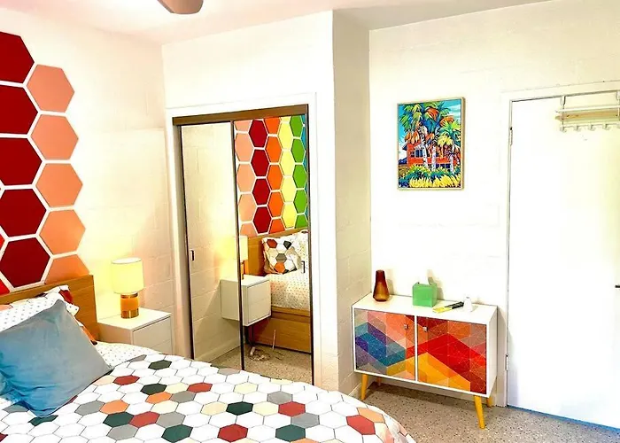 The Flamingo Palms Private 1Bd 1Ba Unit In Duplex Villa Palm Springs