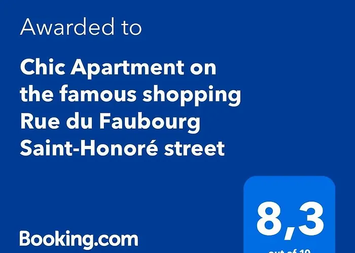 Chic Apartment On The Famous Shopping Rue Du Faubourg Saint-Honore Street Paris